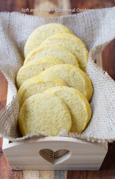 Cornmeal Cookies (Best Sugar Cookie Recipe Variation!) #cookies #corn #recipe Cornmeal Cookies Recipe, Cornmeal Cookies, Cornmeal Recipes, Cookies Best, Best Sugar Cookie, Corn Meal, Best Sugar Cookie Recipe, A Spicy Perspective, Corn Recipe