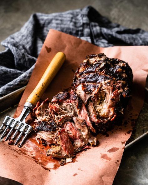 This smoked lamb shoulder might just be the prettiest thing we've ever seen😍 Use this shredded goodness for sandwiches, in rice bowls, scrambled in your eggs, or just by itself! #Americanlamb #fanoflamb Smoked Lamb Roast, Smoked Lamb Shoulder, Pulled Lamb, Lamb Shoulder Roast, Smoked Lamb, Smoker Ideas, Grilling Food, Bbq Lamb, Smoked Recipes