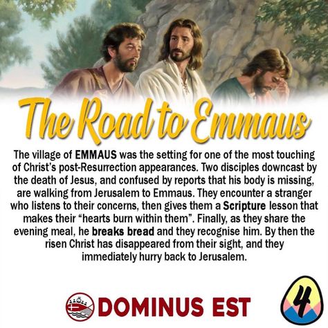 The Road To Emmaus, Road To Emmaus, First Sunday Of Advent, The Eucharist, Christ Is Risen, Journey Of Life, Mysterious Places, Easter Season, Eucharist