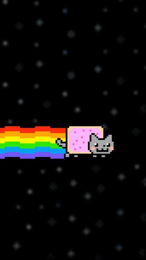 Nyah Cat, Nyan Cat Wallpapers, Nya Cat, Cat Flying, Cat Wallpapers, Flying Cat, Wallpaper Cat, Nyan Cat, Rainbow Cat