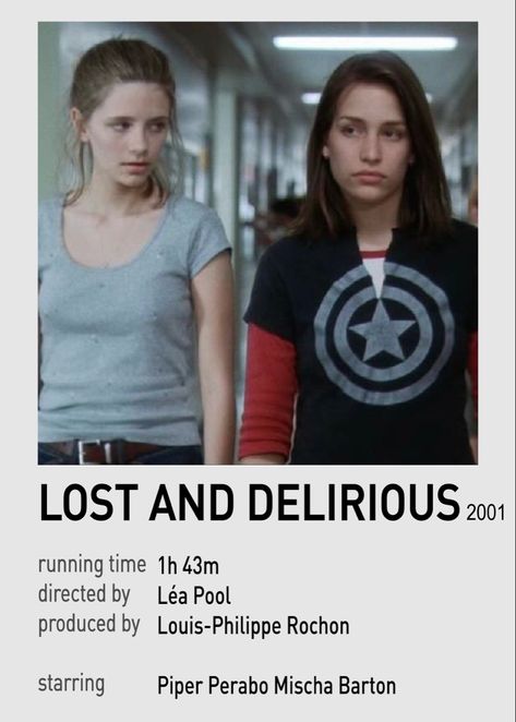 Lost And Delirious Movie Poster, Imagine Me And You Poster, Pieces Of A Woman Movie, Lost And Delirious Movie, Coming Of Age Movies, Wlw Movies, Cool Movies, Top Romantic Movies, Lost Movie