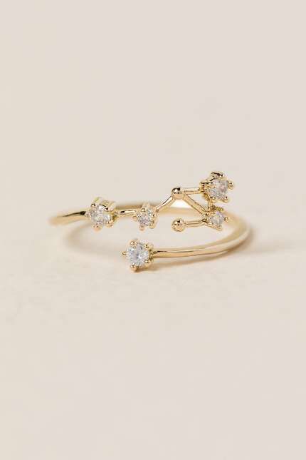 Libra Zodiac Ring. Beautiful gift idea Unique Diamond Wedding Rings, Simple Bridal Jewelry, Taurus Constellation, Constellation Jewelry, Rose Gold Halo Engagement Ring, Morganite Engagement Ring Rose Gold, Constellation Ring, Leo Constellation, Pink Morganite Engagement Ring