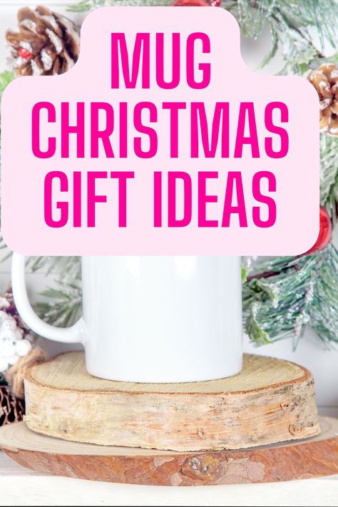 Mug Christmas Gifts Diy, Cup Gift Ideas Filled Christmas, Stuff A Mug Gift Ideas, Cute Mug Gift Ideas, Holiday Mug Gift Ideas, Gift Cup Ideas Filled, Christmas Mug Gifts Filled, Mug Fillers Gift Ideas, Coffee Mug Christmas Gift Ideas Filled