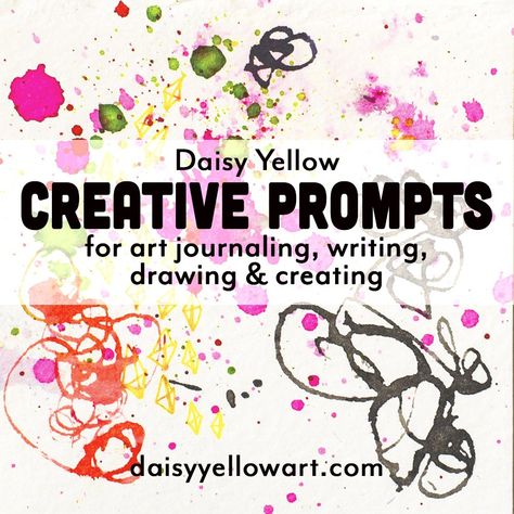 Questions About Creativity, Mixed Media Prompts, Prompts For Creativity, Creative Drawing Prompts Art Journaling, Art Project Prompts, Art Therapy Journal Ideas, Creative Prompts Art, Art Prompt Generator, Art Journaling Prompts