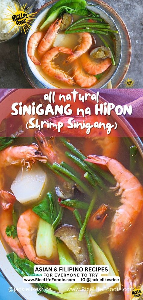 natural-sinigang-na-hipon-recipe-shrimp-sinigang Shrimp Sinigang, Filipino Soup, Shrimp Sinigang Recipe, Filipino Soup Recipes, Sinigang Recipe, Asian Soup Recipes, Coconut Milk Soup, Soup Dish, Vegan Fish