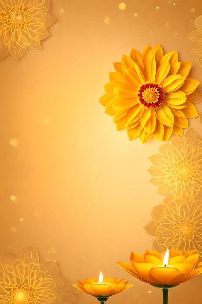 Diwali Background, Background Texture, Floral Background, Abstract Floral, Yellow Flowers, Diwali, Graphic Resources, Yellow, Frame