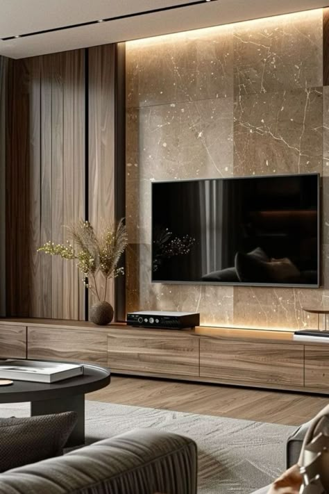 Living Room Tv Wall Luxury, Ideas Decoracion Salon, Tv Walls, Tv Wall Units, Elegant Living Room Design, Latest Living Room Designs, Tv Room Design, Tv Panel, Interior Design Your Home