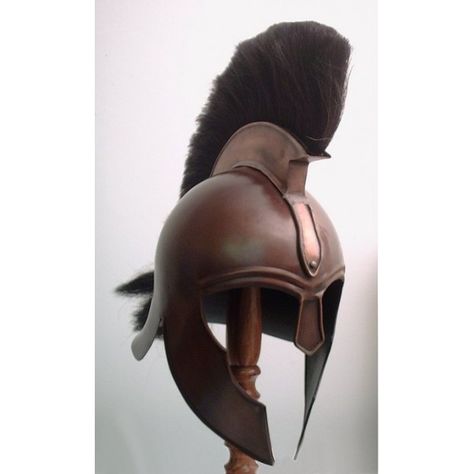 trojan-war-helmet Trojan Helmet, Greek Helmet, Greek Tragedy, Writer Inspiration, Anatomy Drawing, Greek Myths, Black Horse, Horse Hair, Ancient Greece