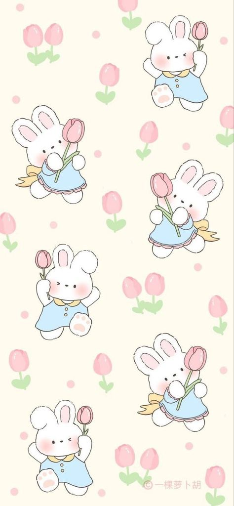 Cute Bunny Wallpaper Iphone, Simplistic Wallpaper, Love Pink Wallpaper, Easy Love Drawings, Easter Wallpaper, Iphone Wallpaper Kawaii, Bunny Wallpaper, Mickey Mouse Wallpaper