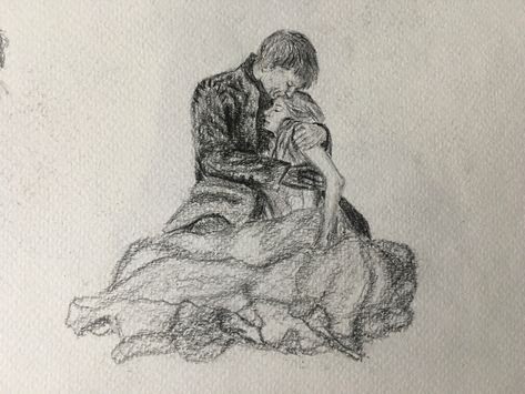 This is when Myrcella died in his arms for me it was really sad so I wanted to draw it out of my system... (Game of Thrones btw) Carrying Someone Pose Reference Drawing, Person Comforting Another Person Drawing, Cradling In Arms Drawing, Person Carrying Person Drawing, Drawing Dead, Queen Mab, Arm Drawing, Arm Painting, In His Arms