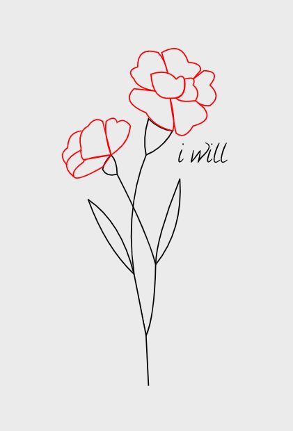 Tattoo Ideas Broadway, Hadestown Flower, Hadestown Tattoo Ideas, Carnations Drawing, Carnation Design, Carnation Outline, Carnation Drawing Simple, Carnation Tattoo Outline, Hadestown Tattoo