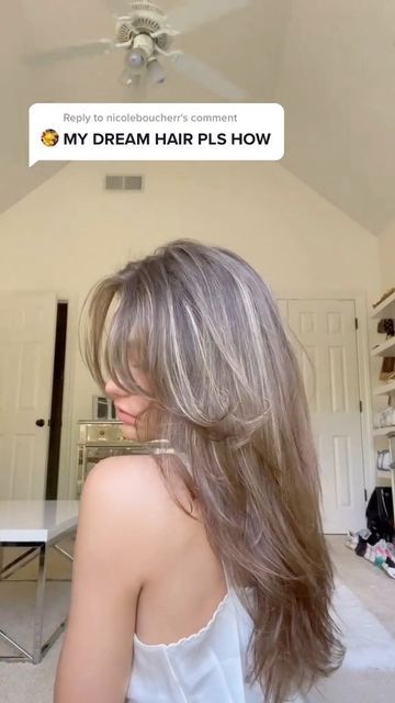 Summer Hair Highlights For Brunettes, Inspo Hair, Highlights For Brunettes, Blonde Hair With Bangs, Summer Hair Highlights, Bangs With Medium Hair, Hairstyles For Layered Hair, Ash Blonde Hair, Hair Stylies