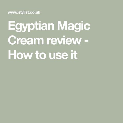 Egyptian Magic Cream review - How to use it Egyptian Magic Cream, Slick Back Hair, Egyptian Magic, Slick Ponytail, Magic Cream, Gel Hair, Treating Hyperpigmentation, Hydrating Lip Gloss, Belle Beauty