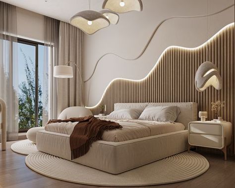 BEDROOM :: Behance Bedroom Tv Design, Bedframe Ideas Modern, Modern Bedroom Design Luxury, Backdrop Bedroom, Bedroom Behance, Fancy Bedroom, Amazing Bedroom Designs, Stylish Bedroom Design, Luxury Bedroom Furniture