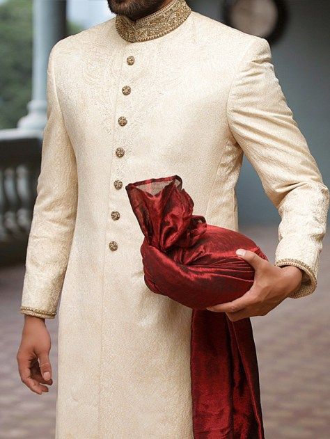 J. Groom Sherwani Summer Designs Junaid Jamshed 2016 Formal Winter Outfits, Indian Groom Dress, Wedding Dresses Men, Wedding Outfits For Groom, Groom Dress Men, Wedding Dresses Men Indian, Indian Groom Wear, Sherwani For Men Wedding, Sherwani Groom