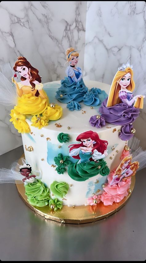 Disney Princesses Cake Ideas, Disney Princess 1st Birthday Cake, Disney Princess Sheet Cake, Princess Disney Cake, Simple Princess Cake, Easy Princess Cake, Disney Princess Cake Ideas, Disney Princess Birthday Party Cake, Disney Princess Birthday Cake