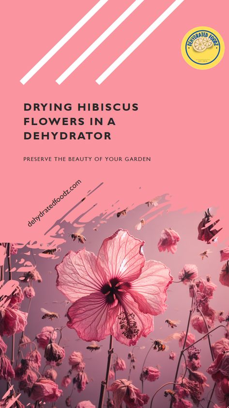 Drying hibiscus flowers in a food dehydrator is a simple and effective way to preserve their vibrant colors and delicate flavors. Enjoy the dried hibiscus flowers in teas, desserts, or as a colorful garnish. #HibiscusFlowers #FoodDehydrator #Preservation #DriedFlowers Salad Topping, Diy Healthy Snacks, Dried Hibiscus Flowers, Food Dehydrator, Salad Toppings, Dehydrator Recipes, Beef Jerky, Hibiscus Flowers, Diy Food Recipes