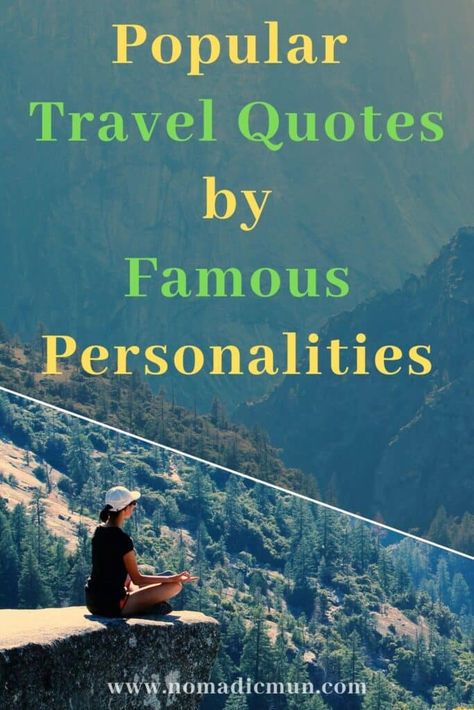 40 Interesting Travel Quotes From Famous Personalities - NomadicMun - Travelogue Famous Travel Quotes, Quotes By Famous Personalities, Lao Tzu Quotes, City Quotes, Ancient Greek Philosophers, Sufi Mystic, Famous Author Quotes, Famous Personalities, Vacation Tips