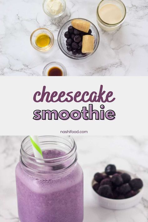 Indulge in the creamy bliss of our Delightful Blueberry Cheesecake Smoothie, made with frozen blueberries bursting with flavor and rich cream cheese for that perfect touch of velvety goodness. This refreshing, energizing, and luscious smoothie is a treat. This smoothie is your go-to whether you're starting your day or need a pick-me-up. So why wait? Make this refreshing smoothie today! Experience the joy of healthy indulgence. Blueberry Cheesecake Smoothie, Blueberry Smoothie Aesthetic, Cream Cheese Smoothie, Acai Smoothie Recipe, Frozen Fruit Smoothie Recipes, Almond Milk Smoothie Recipes, Paleo Smoothies, Smoothie Aesthetic, Apple Smoothie Recipes