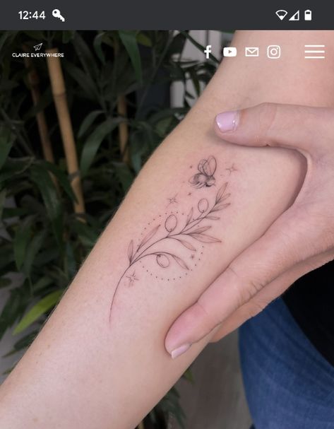 Olive Branch Tattoo, Dove Tattoo, Branch Tattoo, Olive Branch, Animal Tattoos, Maple Leaf Tattoo, Sydney, Instagram Profile, Bee