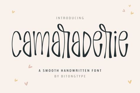 Camaraderie is a sweet and a bit quirky handwritten font. Its natural and unique style makes it incredibly fitting to a large pool of designs. The only limit is your imagination! Try before you buy Camaraderie font for iOS, Android, macOS, or Windows for free, or you can download the full version with a commercial […] The post Camaraderie Font appeared first on FreeFontDL. Fonts Tattoo, Fonts Dafont, Fonts Style, Font Love, Number Fonts, Fonts For Cricut, Fun Fonts, Fonts Cursive, Canva Fonts