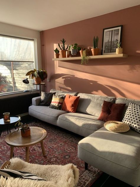 Terracotta Living Room, Pretty Living Room, Home Decor Aesthetic, Aesthetic Home Decor, Home Decor Ideas Living Room, Home Decor Living Room, Living Room Decor Cozy, Ideas Living Room, Home Decorating Ideas