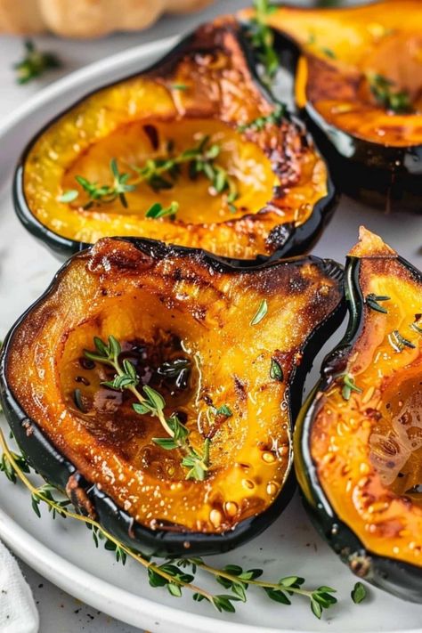 This air fryer acorn squash is so full of flavor! With brown sugar and cinnamon, it turns out caramelized, sweet, and delicious. Airfryer Acorn Squash, Acorn Squash And Zucchini Recipes, Stuffed Acorn Squash Air Fryer, Acorn Squash Recipe Brown Sugar, Air Fry Acorn Squash, Delicata Squash Air Fryer, Spa Fridge, Air Fryer Acorn Squash Recipes, Acorn Squash Recipe Air Fryer