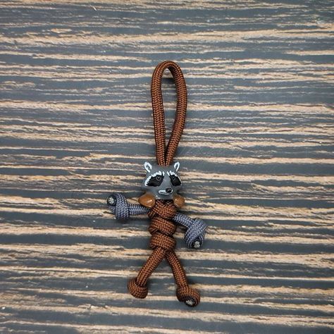 Paracord Buddy, Rocket Raccoon, 550 Paracord, Guardians Of The Galaxy, Super Hero, Paracord, Mini Figures, Diy Jewelry, Hobbies