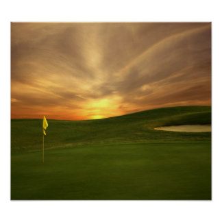 Golf Sunrise Print Golf Paintings, Golf Painting, Top Golf Courses, Golf Pictures, Golf Inspiration, Golf Art, Golf Videos, Best Golf Courses, Watercolor Sunset