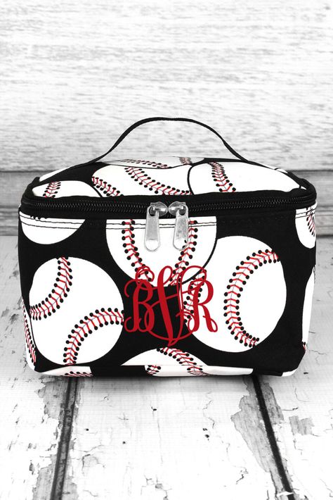 Monogram Cosmetic Bag, Cosmetic Train Case, Cheer Bag, Backpack For Teens, Bags For Teens, Train Case, Pens And Pencils, Personalize Bag