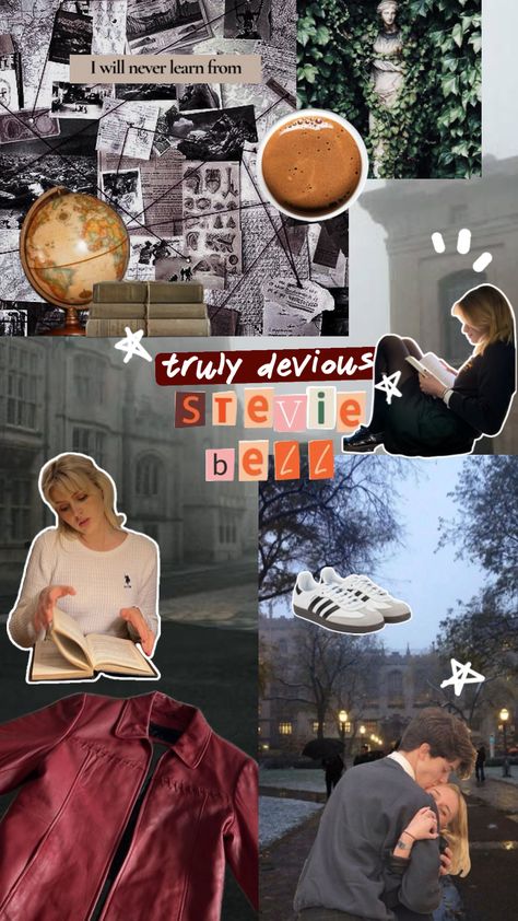 Truly Devious Stevie Bell Truly Devious Characters, Stevie Bell Truly Devious, Stevie Bell, Truly Devious, Heaven Book, Alice In Wonderland Aesthetic, Book Wallpaper, Mystery Books, World Of Books