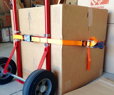 Improving a Hand Truck: 6 Steps Hand Truck Ideas, Truck Hacks, Hand Cart, Truck Mods, Backyard Movie, Hand Trucks, Paw Paw, Welding Equipment, Moving Boxes