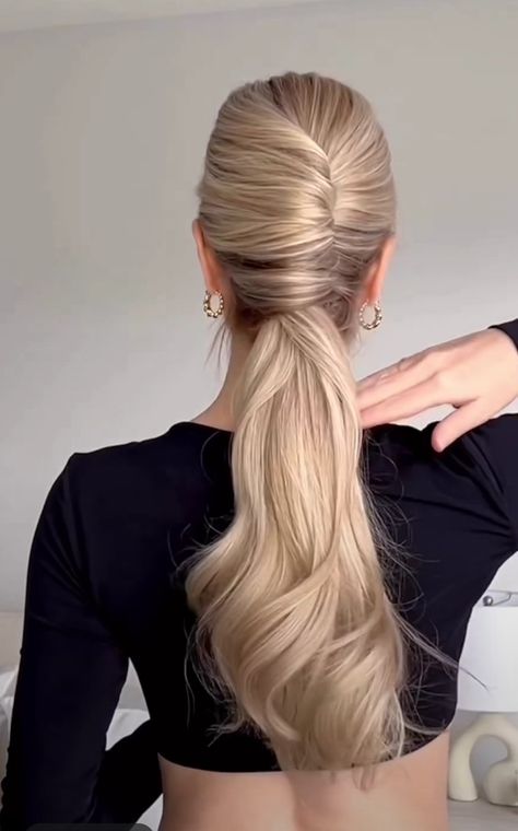 Easy Everyday Hairstyles, Classy Hairstyles, Beach Hairstyles For Long Hair, Hair Upstyles, Long Hair Updo, Greasy Hair Hairstyles, Hairstyle Tutorial, Hair Tutorials For Medium Hair, Hair Up Styles