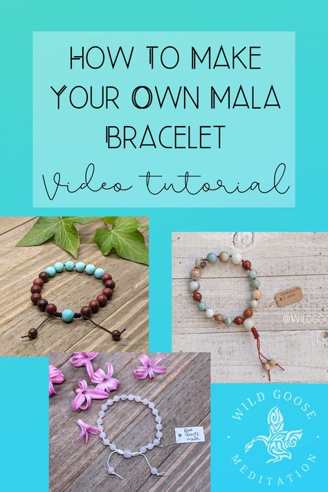 Mala Bead Bracelet, Making Gemstone Bracelets, Mala Bracelets Ideas, Diy Gemstone Bracelet, Stone Bracelet Ideas, Mala Bracelet Diy, Mala Necklace Diy, Mala Beads Diy, Bracelets Kids