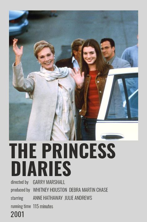 The Princess Diaries 2001, Movie Poster Project, Princes Diaries, Diary Movie, The Princess Diaries, Film Polaroid, Polaroid Posters, Girly Movies, Film Posters Minimalist