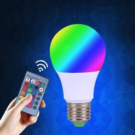 Description: Color:16 Colorful Quantity:1*Bulb Features: 1.LED light bulb can create gorgeous lights and quiet atmosphere. 2.The light bulb is environmental friendly and eye protected without flash and UV or IR radiation. 3.Creative modern style, Ideal for decorating home, bar, party, etc. 4.Colorful light effect, looks more charming. 5.Easy installation, energy saving and environmental protection. Package included:1*Bulb Note: The size of the manual measurement may have some error, it is within the range of 1 cm, the actual size shall be subject to the actual object. Due to different lighting and shooting conditions, the color of the image may differ from the actual product. Please refer to the actual product. Size: 1 Pack.  Color: Black. Color Changing Light Bulb, Colored Light Bulbs, Light Bulb Lamp, Led Christmas Lights, Color Changing Lights, Rgb Led Lights, Color Changing Led, Portable Light, Led Light Bulbs