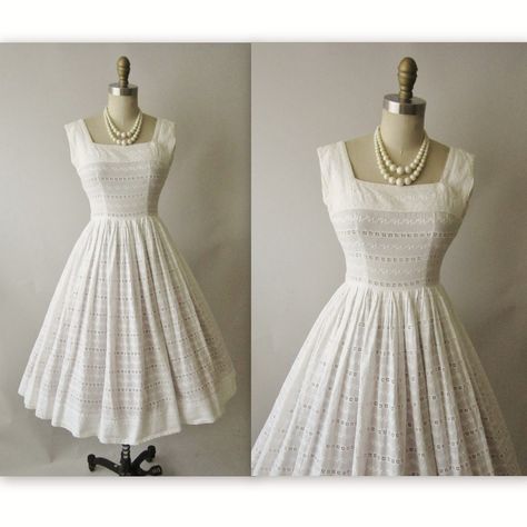 Eyelet 50s Garden, Wedding Dresses Vintage 50s, Groomsmen Colours, Wedding Garden Party, Bridal Theme, Wedding Guest Hairstyles, Garden Party Dress, Wedding Garden, Garden Party Wedding