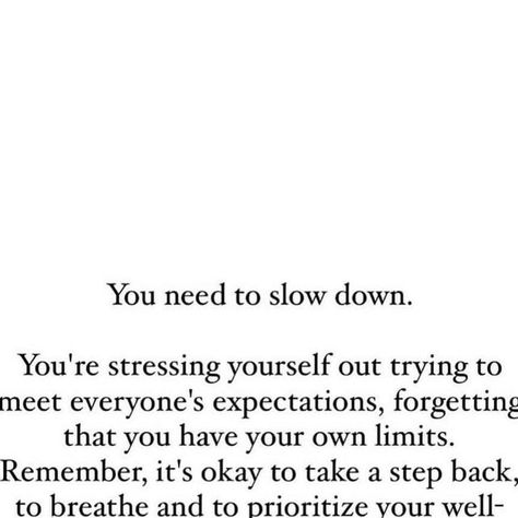 Nawal Mustafa on Instagram: "Trying to meet everyone’s expectations without considering your own needs can quickly lead to burnout. It's important to take a step back when you're feeling overwhelmed. This pause allows you to assess what's not working and find solutions to overcome those obstacles.  Love this message by @shetalkzz   Take care of your mind and body. Love, Nawal ♥️" Not Important Quotes Feeling, Taking A Step Back Quotes, Quotes About Burnout, What You Pause On Is What You Need To Hear, Overwhelming Quotes, Take A Pause In Life Quotes, Sometimes You Just Need A Break, Whatever You Pause On Is Something You Need To Hear, Take A Pause Quote