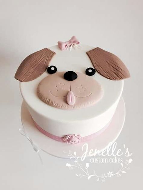 dog cake Dog Birthday Cake For Kids, Puppy Cakes For Girls Birthday, Puppy Themed Birthday Cake, Dog Birthday Cake Design, Dog Face Cake, Dogs Birthday Cake, Dog Themed Birthday Cake, Dog Lover Cake, Dogs Cake