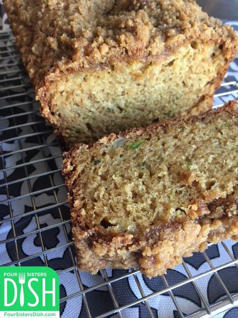 Zucchini Bread with Streusel Topping | Four Sisters Dish Pumpkin Zucchini Bread, Zucchini Recipes Dessert, Black Color Hairstyles, Best Zucchini Bread, Zucchini Bread Recipe, Hairstyles Black Hair, Color Hairstyles, Muffin Streusel, Zucchini Bread Recipes