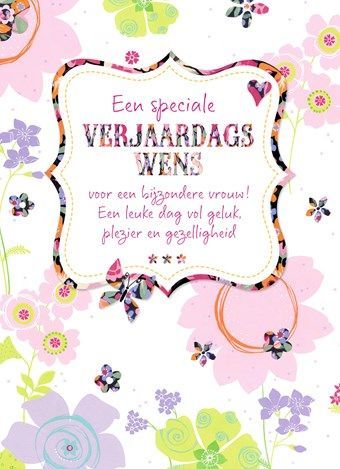 Een speciale verjaardagswens voor een bijzondere vrouw! Een leuke dag vol geluk, plezier en gezelligheid. Special Birthday Wishes, Happy Birthday Art, Happy Birthday Funny, Bday Cards, Card Sentiments, Wish Quotes, Happy B Day, Happy Birthday Quotes, Happy Birthday Images