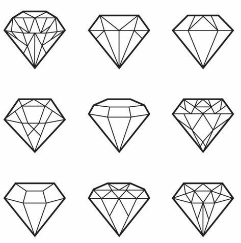 Diamond Tattoo Men, Draw Gemstones, Tattoo Care Instructions, Diamond Tattoo Designs, Diamond Tattoo, Basic Tattoos, Gem Tattoo, Realistic Temporary Tattoos, Crystal Drawing