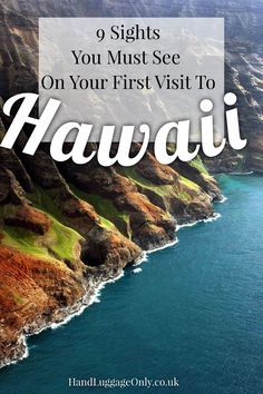 9 Sights In Hawaii You Must See On Your First Visit (8) Hawaii Travel Guide, Visit Hawaii, Hawaii Honeymoon, Hawaiian Vacation, Text Overlay, Hawaii Island, Hawaii Vacation, Pearl Harbor, Rental Properties