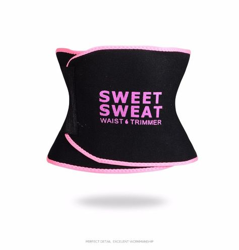 Sweet Sweat Premium Waist Trimmer in Pink and Yellow For Men And Women. Neoprene Material Allows Product To Target Stubborn Fat And Melt It Away While You Excersice Giving You Quicker, Better Results. | eBay! Plus Size Active Wear, Sweet Sweat Waist Trimmer, Bbg Workouts, Workout Waist, Sweat Waist Trainer, Waist Trimmer Belt, Sydney Fashion, Sweat Belt, Abs Exercise