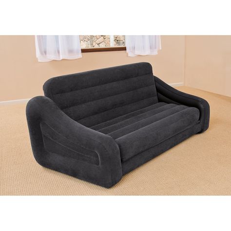 Intex Pull-out Sofa Inflatable Bed, 76" X 87" X 26", Queen: Amazon.ca: Sports & Outdoors Air Sofa Bed, Queen Bed Mattress, Queen Size Sleeper Sofa, Inflatable Sofa Bed, Cama Ikea, Inflatable Couch, Diy Sofa Bed, Sofa Bed Sleeper, Inflatable Sofa