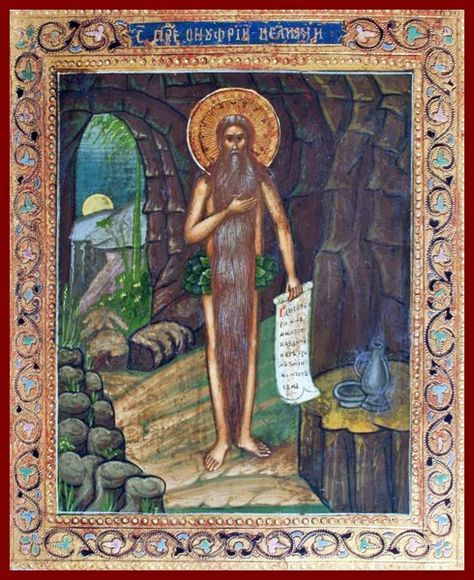 St. Onouphry the Great Russian Orthodox icon San Onofre, Byzantine Mosaic, Boxing Posters, Nouns And Adjectives, Middle English, Russian Icons, Russian Orthodox, Human Species, Free Books Download