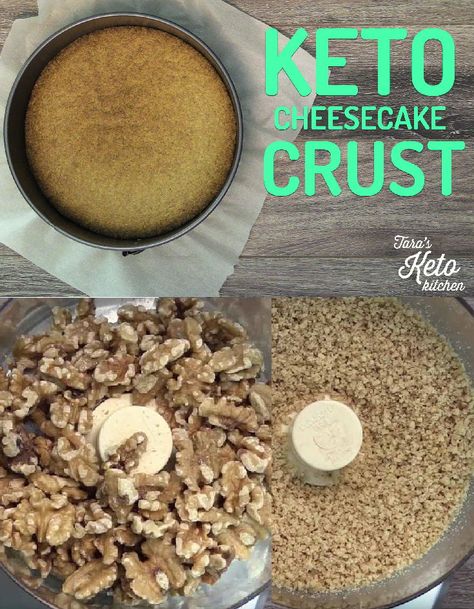 Low Carb Walnut Pie Crust, Keto Walnut Pie Crust, Keto Walnut Pie Crust Recipe, Walnut Crust Cheesecake, Walnut Cheesecake Crust, Low Carb Pecan Crust, Low Carb Cheesecake Crust, Keto Walnut Crust, Keto Pecan Crust