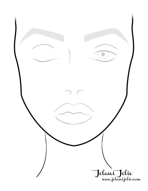 Jolani Jolie Face Chart Face Template Makeup, Mac Face Charts, Make Up Designs, Makeup Charts, Hair Stenciling, Face Charts, Make Up Tutorials, Face Template, Makeup Station