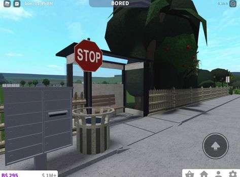 Bloxburg Skate Park, Bus Stop Bloxburg Decal, Bloxburg City Names, Bloxburg Gas Station Ideas, Large Town Layout Bloxburg, Bloxburg Bus Stop Ideas, Bloxburg City Entrance, Bloxburg City Build Ideas, Bloxburg Bus Stop Decals