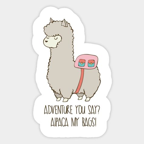 Discover The Best Professional Services in Graphic Design, Digital Marketing, Animation, Writing, and More Funny Alpaca, Alpaca My Bags, Sister Crafts, Cute Store, Cute Alpaca, Animal Puns, My Bags, Nature Stickers, Sticker Patches